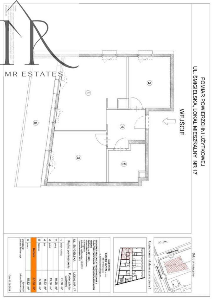 Mieszkanie 3-pokojowe Warszawa, ul. Śmigielska. Zdjęcie 9