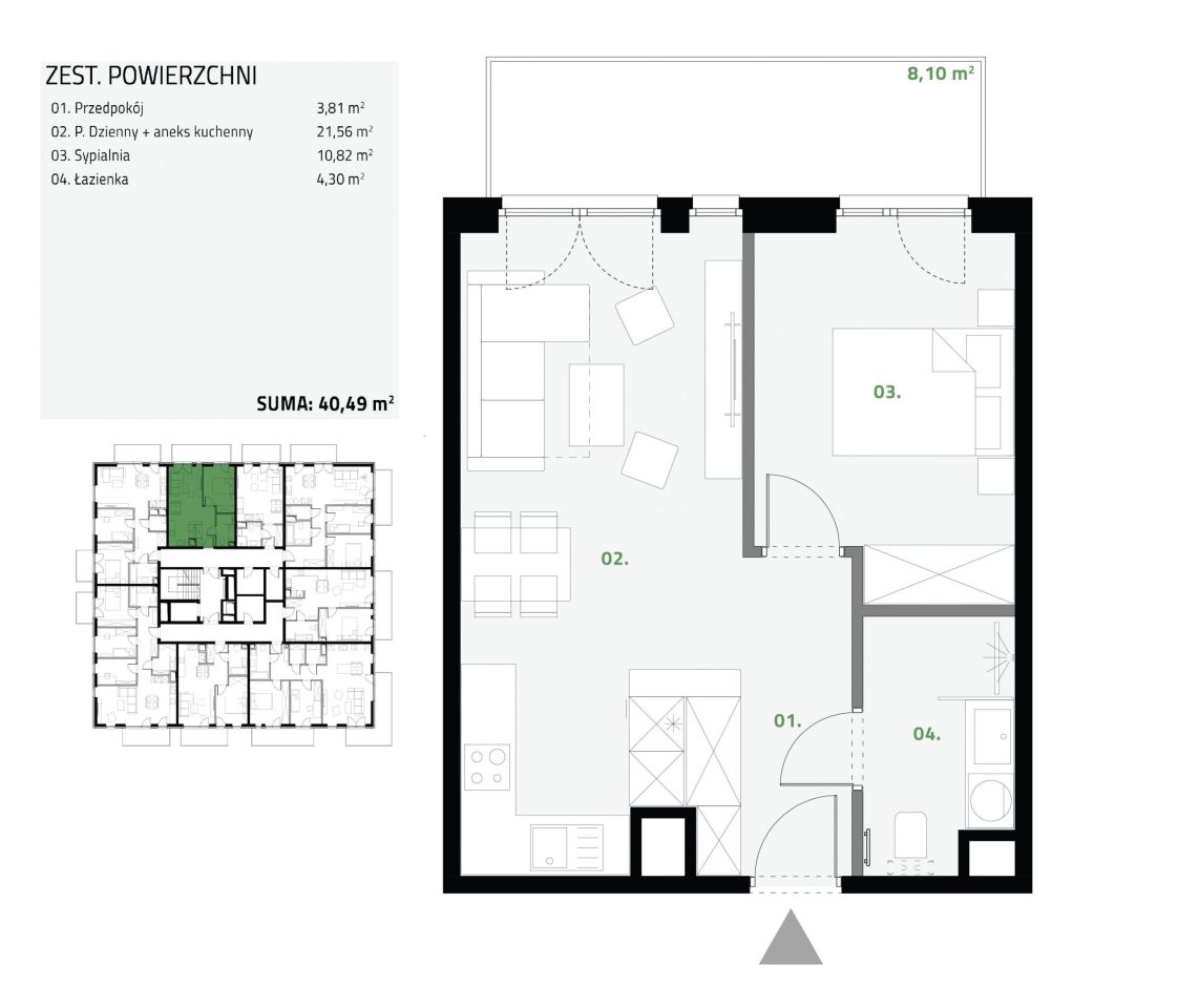 Mieszkanie 2-pokojowe Sosnowiec Milowice, ul. Sokolska. Zdjęcie 5