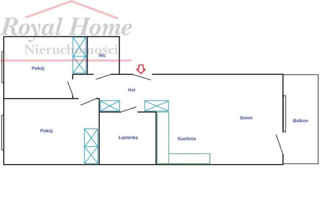 Mieszkanie 3-pokojowe Wrocław Stare Miasto, ul. Księcia Witolda. Zdjęcie 16
