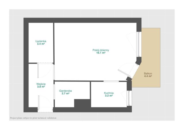Mieszkanie 1-pokojowe Poznań Wilda, ul. Jana Umińskiego. Zdjęcie 7