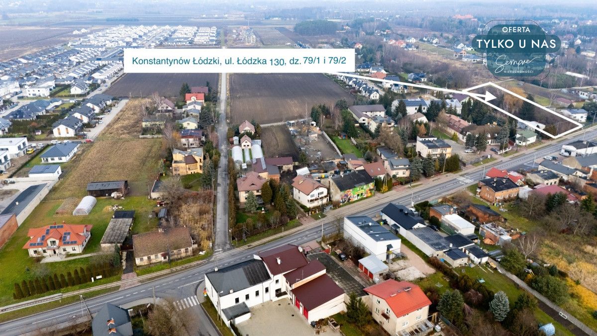 Działka budowlana Konstantynów Łódzki, ul. Łódzka. Zdjęcie 2