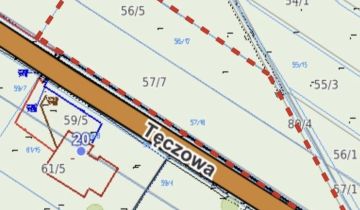Działka budowlana Kostomłoty Pierwsze, ul. Tęczowa