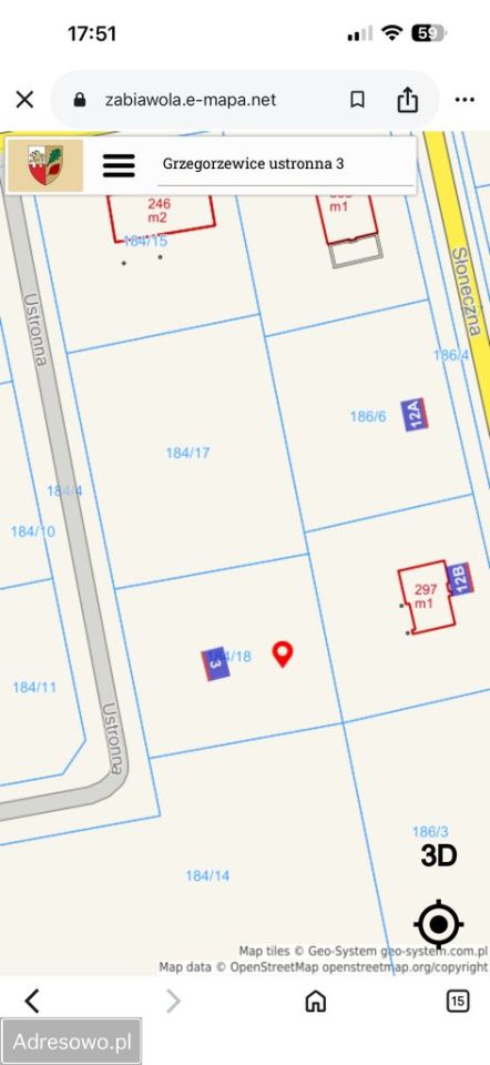 Działka budowlana Grzegorzewice. Zdjęcie 3