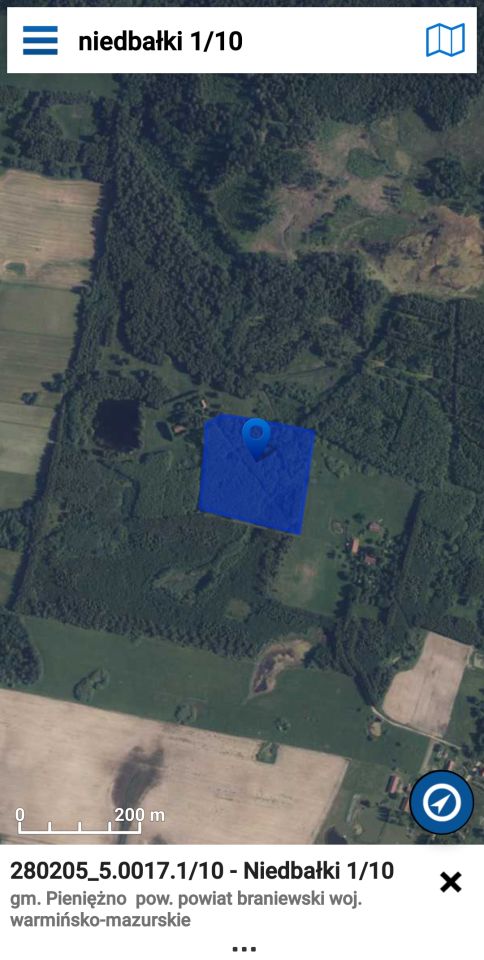 Działka leśna Niedbałki, brak. Zdjęcie 2