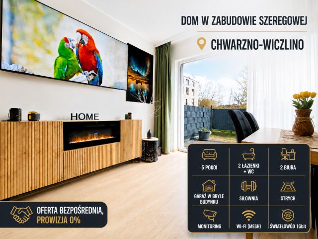 dom szeregowy, 7 pokoi Gdynia Chwarzno-Wiczlino, ul. Oleńki Billewiczówny. Zdjęcie 2