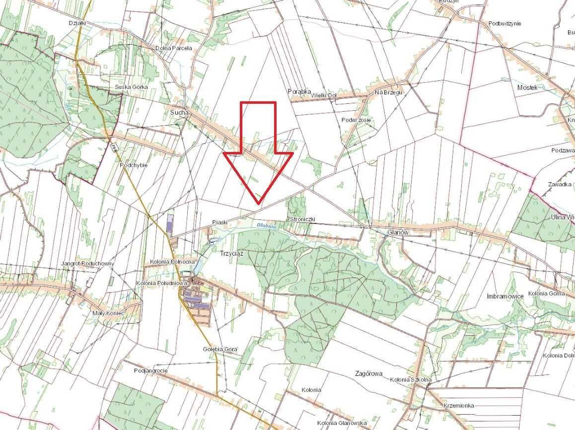 Działka budowlana Sucha. Zdjęcie 5