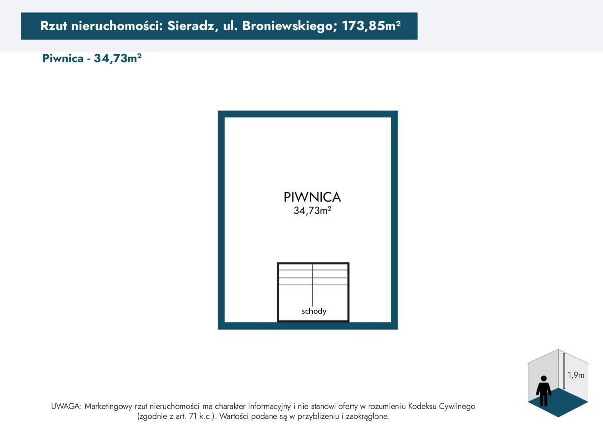 dom wolnostojący, 6 pokoi Sieradz, ul. Władysława Broniewskiego. Zdjęcie 17