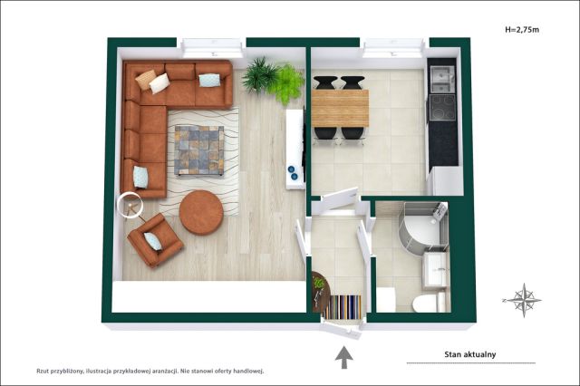 Mieszkanie 1-pokojowe Warszawa Ochota, ul. Grójecka. Zdjęcie 1