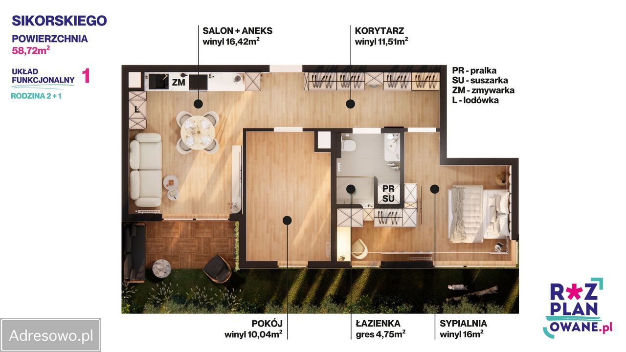 Mieszkanie 3-pokojowe Kielce, ul. gen. Władysława Sikorskiego. Zdjęcie 3
