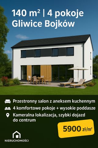 bliźniak, 5 pokoi Gliwice Bojków, ul. Sienna. Zdjęcie 1