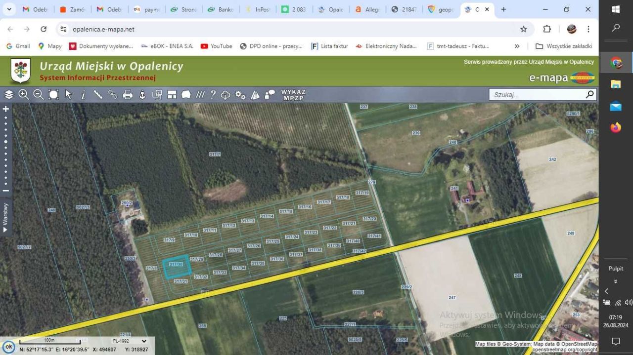 Działka budowlana Kopanki. Zdjęcie 2
