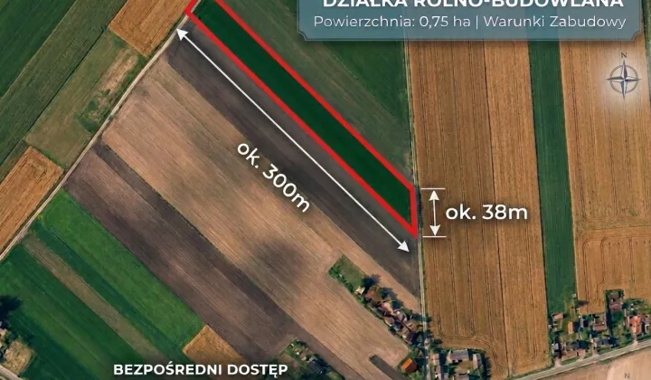 Działka rolno-budowlana Ludwinów