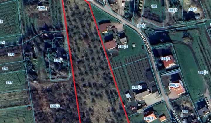 Działka rolna Sandomierz Krakówka, ul. Partyzantów