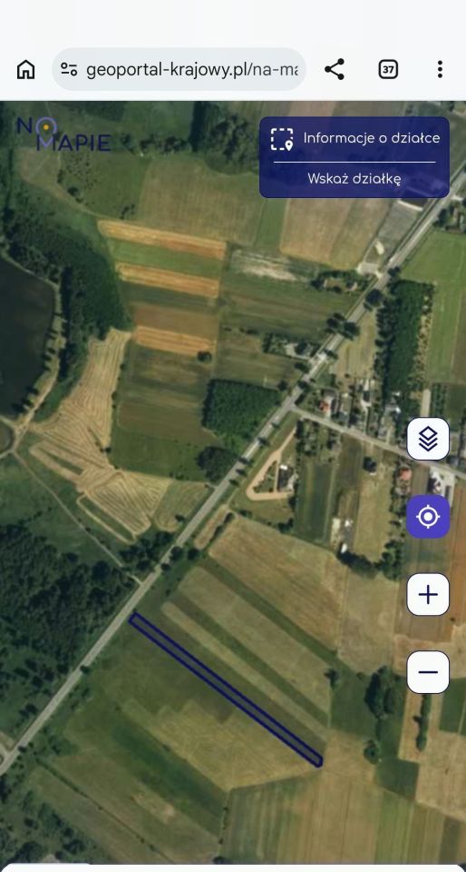 Działka rolna Dobrut. Zdjęcie 1
