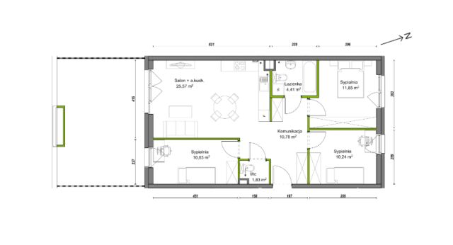 Mieszkanie 4-pokojowe Wrocław Ołtaszyn, ul. Orawska. Zdjęcie 8
