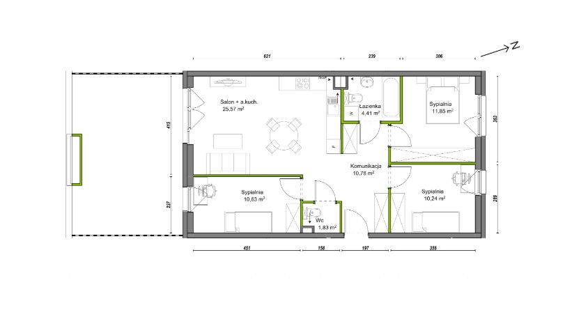 Mieszkanie 4-pokojowe Wrocław Ołtaszyn, ul. Orawska. Zdjęcie 8