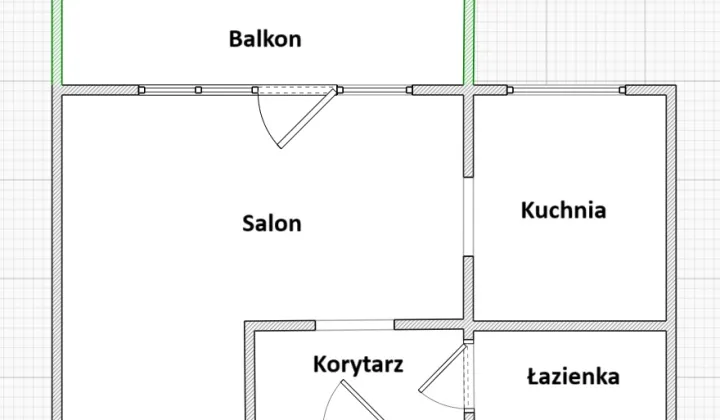Mieszkanie 1-pokojowe Wołomin Lipiny B, ul. Chrobrego
