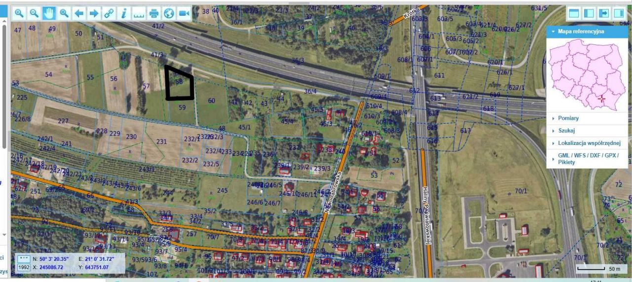 Działka rolno-budowlana Tarnów Krzyż