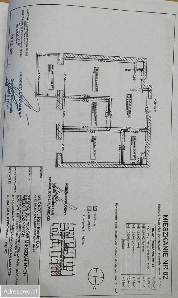 Mieszkanie 3-pokojowe Łódź Polesie, ul. Walerego Wróblewskiego. Zdjęcie 19