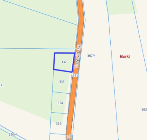 Działka budowlana Borki Teresin, ul. Teresińska. Zdjęcie 4
