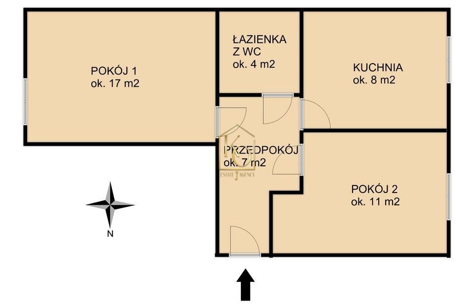 Mieszkanie 2-pokojowe Wrocław Śródmieście. Zdjęcie 5