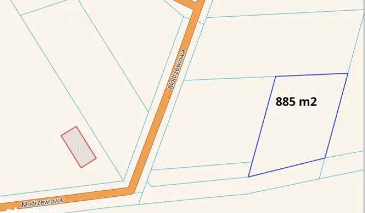 Działka budowlana Kiełpino, Modrzewiowa