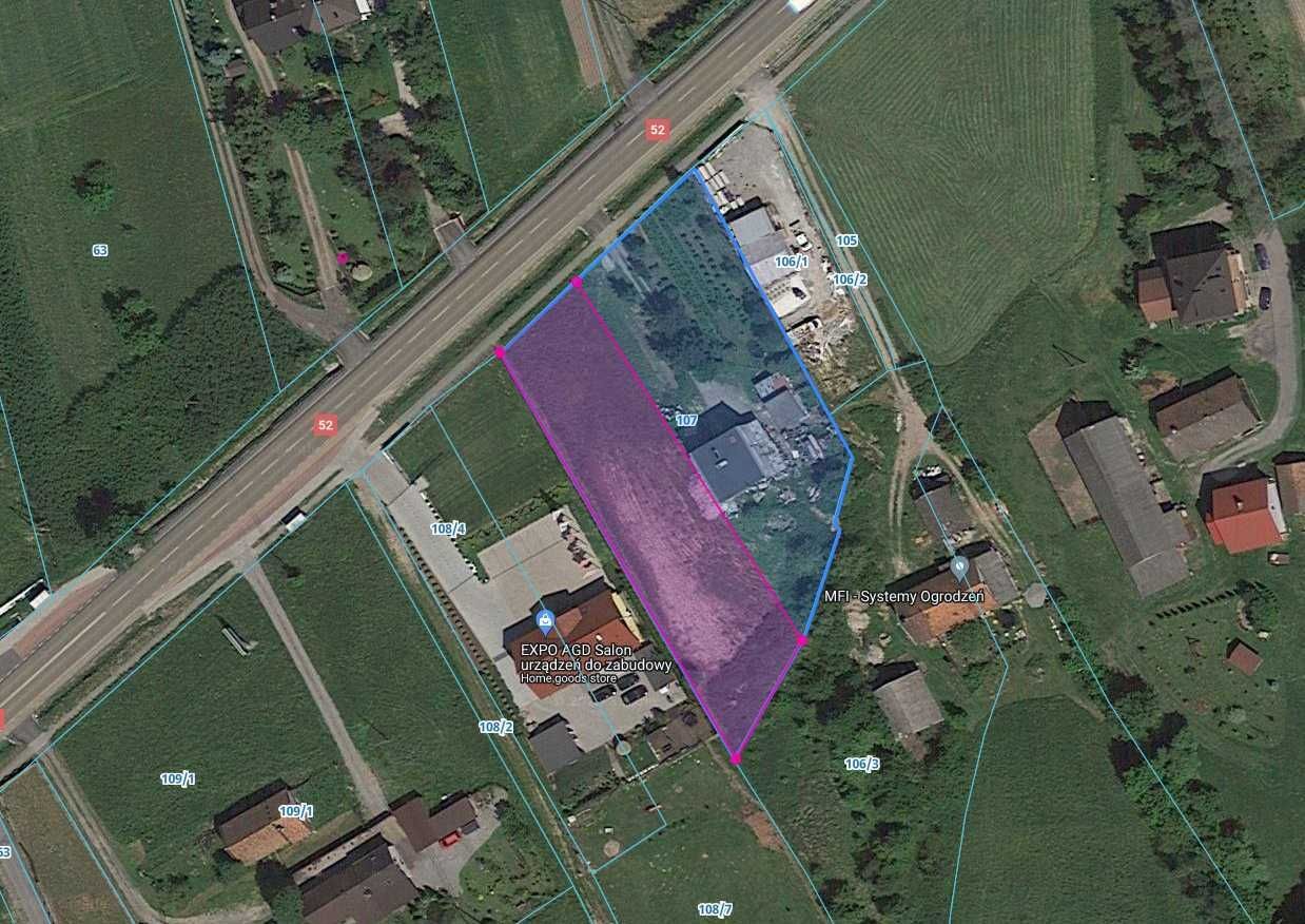 Działka budowlana Krzywaczka