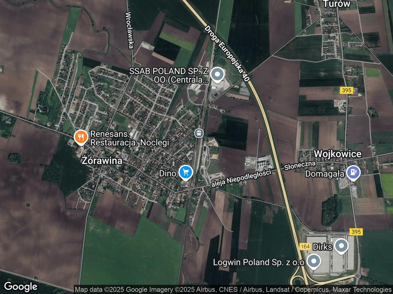 Działka inwestycyjna Żórawina, ul. Kolejowa