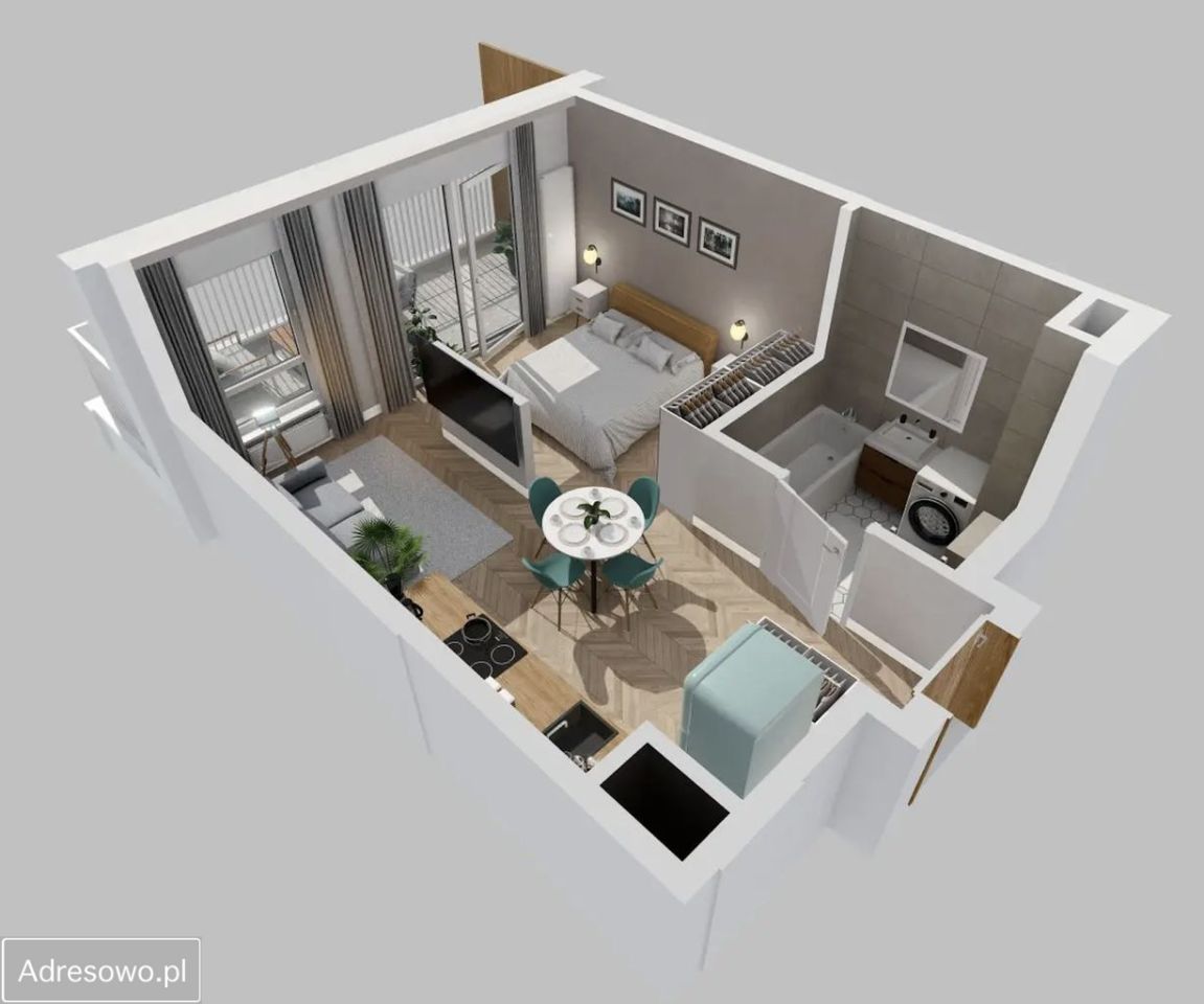 Mieszkanie 1-pokojowe Warszawa Mokotów, ul. Bokserska. Zdjęcie 15