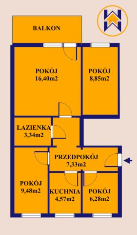 Mieszkanie 4-pokojowe Kraków Mistrzejowice, os. Piastów. Zdjęcie 11