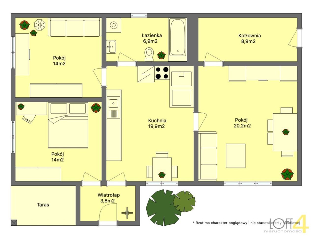 dom wolnostojący, 4 pokoje Paleśnica. Zdjęcie 15