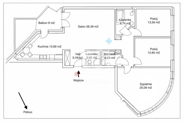 Mieszkanie 4-pokojowe Warszawa Ursynów, ul. Przy Bażantarni. Zdjęcie 10