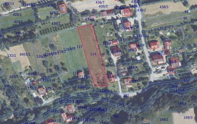 Działka budowlana Ponikiew Chobot. Zdjęcie 1