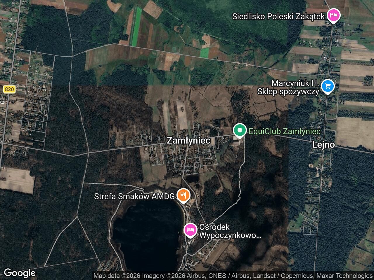 Działka budowlana Lejno Zamłyniec, Zamłyniec. Zdjęcie 1