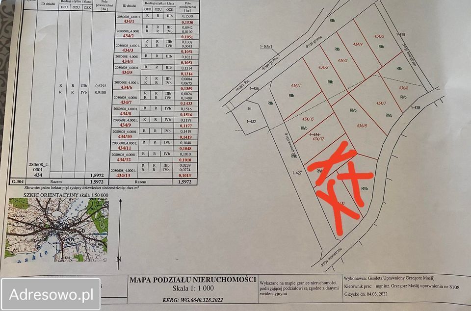 Działka budowlana Ryn. Zdjęcie 2