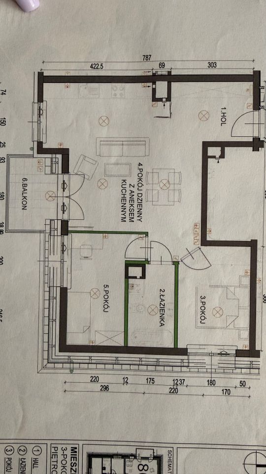 Mieszkanie 3-pokojowe Warszawa Wesoła. Zdjęcie 3