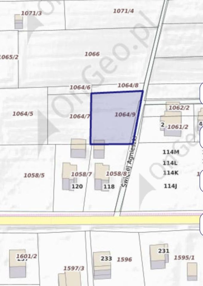 Działka budowlana Rzeszów Budziwój, ul. św. Agnieszki. Zdjęcie 3