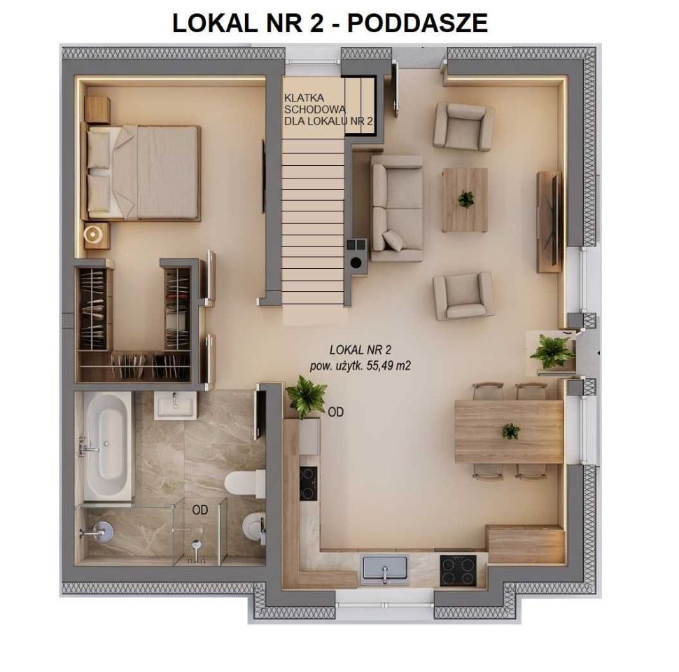 Mieszkanie 2-pokojowe Kalna, ul. Wypoczynkowa. Zdjęcie 3