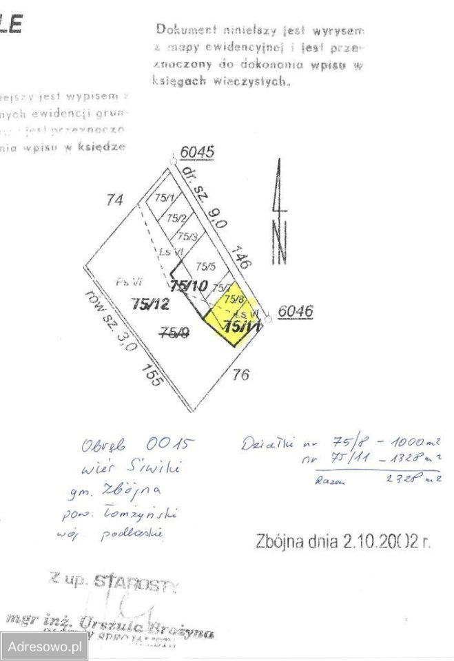 Działka rolna Siwiki. Zdjęcie 8