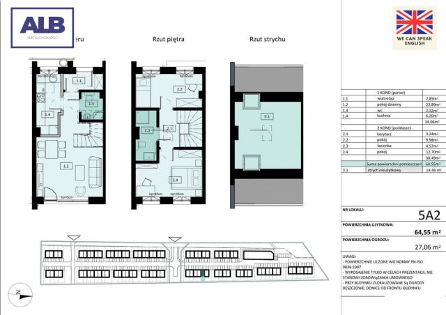 dom szeregowy, 3 pokoje Rokitnica. Zdjęcie 19