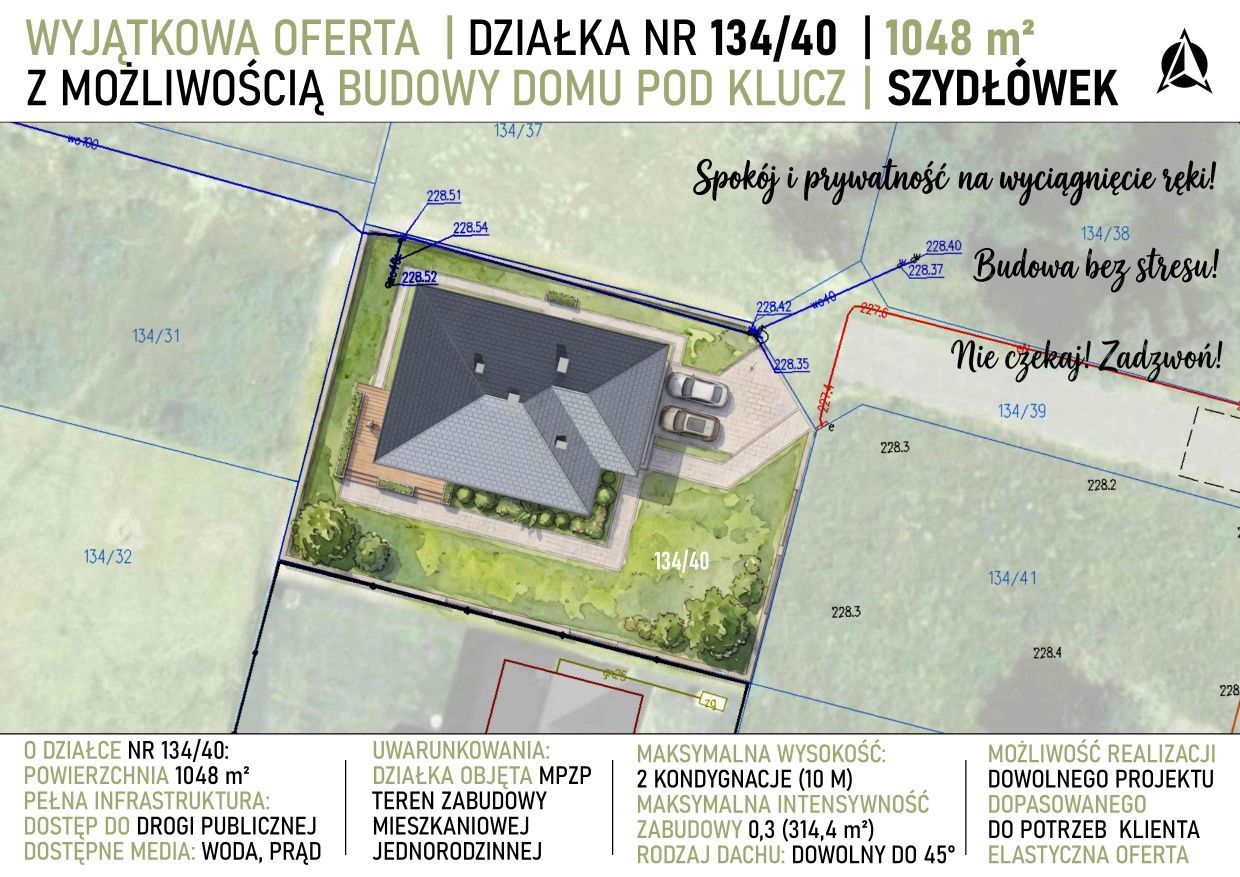 Działka budowlana Szydłówek. Zdjęcie 2