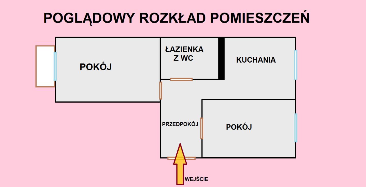 Mieszkanie 2-pokojowe Okonek, Niepodległości. Zdjęcie 8