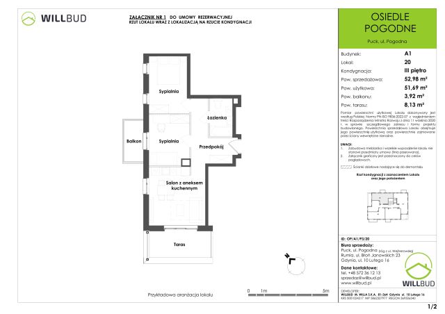 Mieszkanie 3-pokojowe Puck, ul. Pogodna. Zdjęcie 9