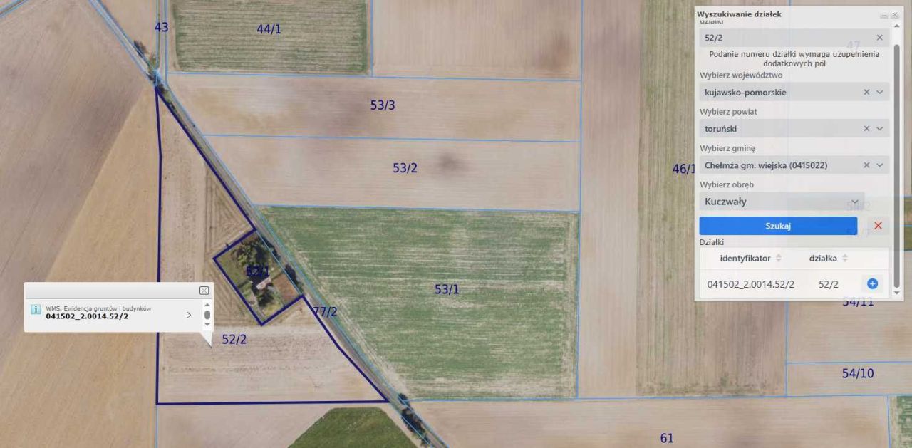 Działka rolna Kuczwały