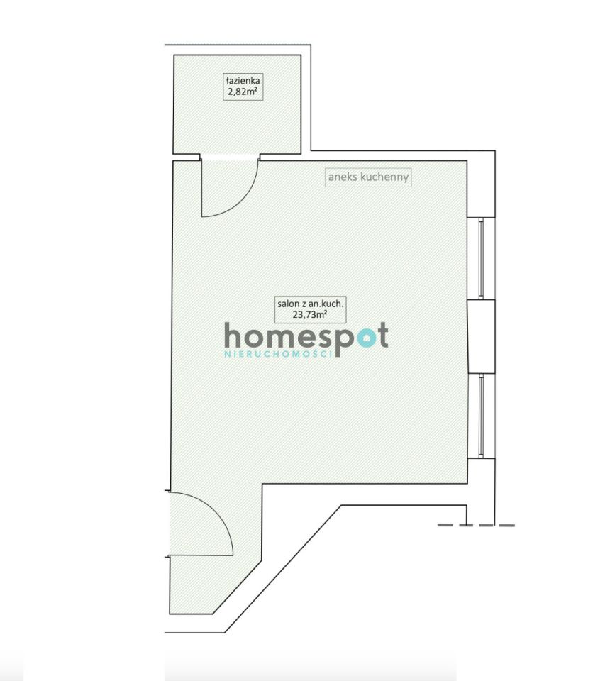 Mieszkanie 1-pokojowe Poznań Centrum, ul. Grobla. Zdjęcie 6