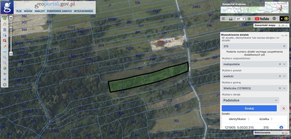 Działka budowlana Podstolice