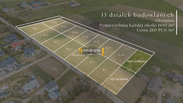 Działka budowlana Otomino, ul. Górna. Zdjęcie 1