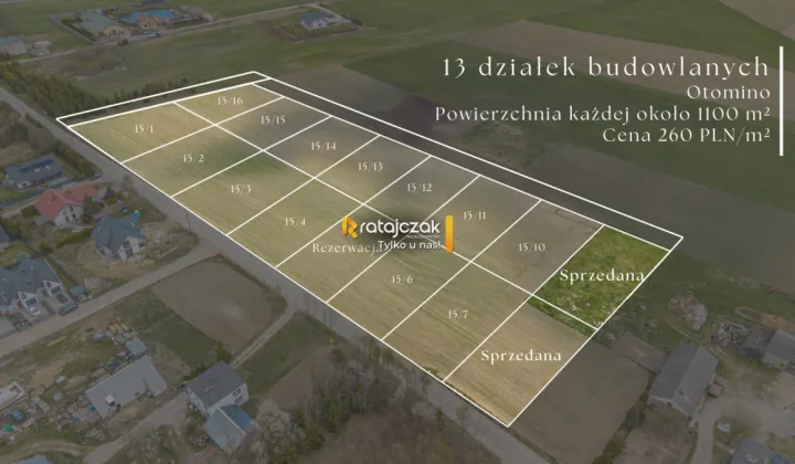 Działka budowlana Otomino, ul. Górna