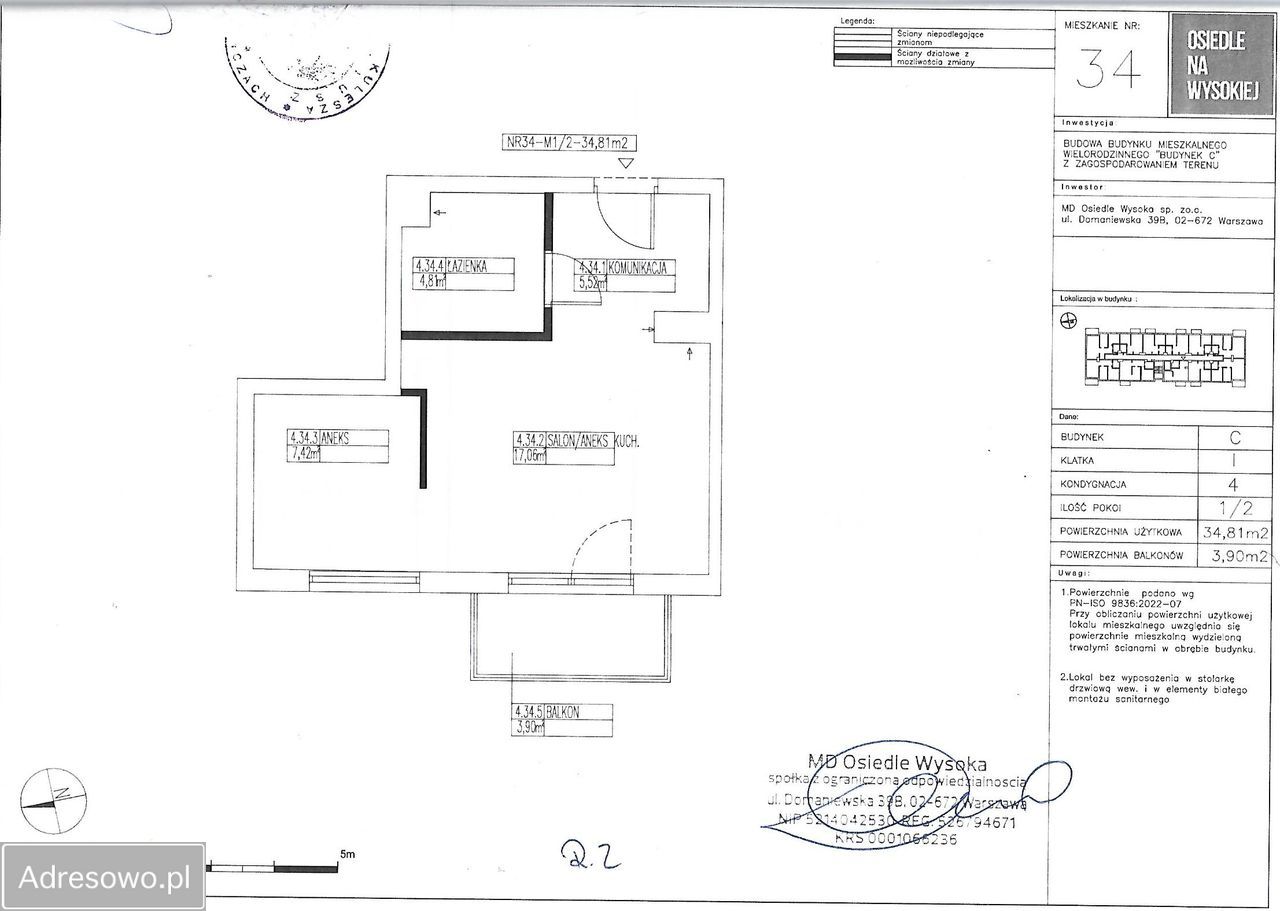 Mieszkanie 2-pokojowe Siemiatycze, ul. Wysoka. Zdjęcie 3