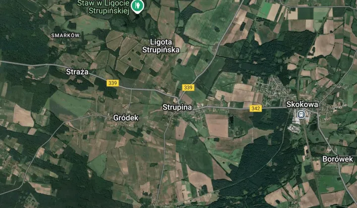 Działka budowlana Strupina